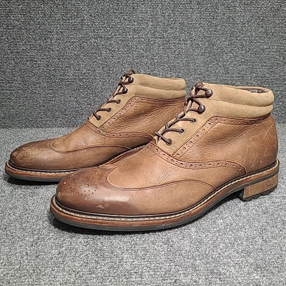 Wolverine 1000 Mile Brown‎ Wingtip Boots Men's Size 10.5 D